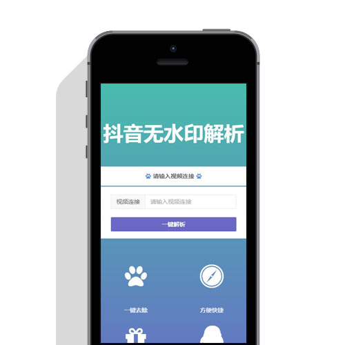 抖音视频无水印解析源码