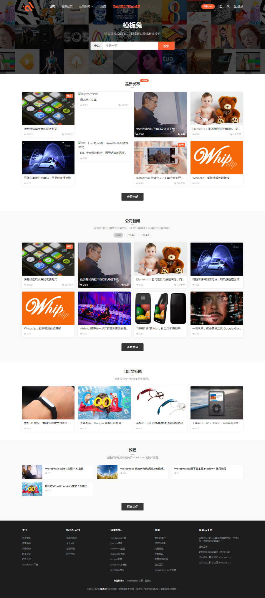 WordPress收费付费下载资源主题 Modown V1.75