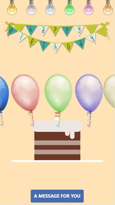 【自适应】表白生日祝福HTML H5自适应静态模板