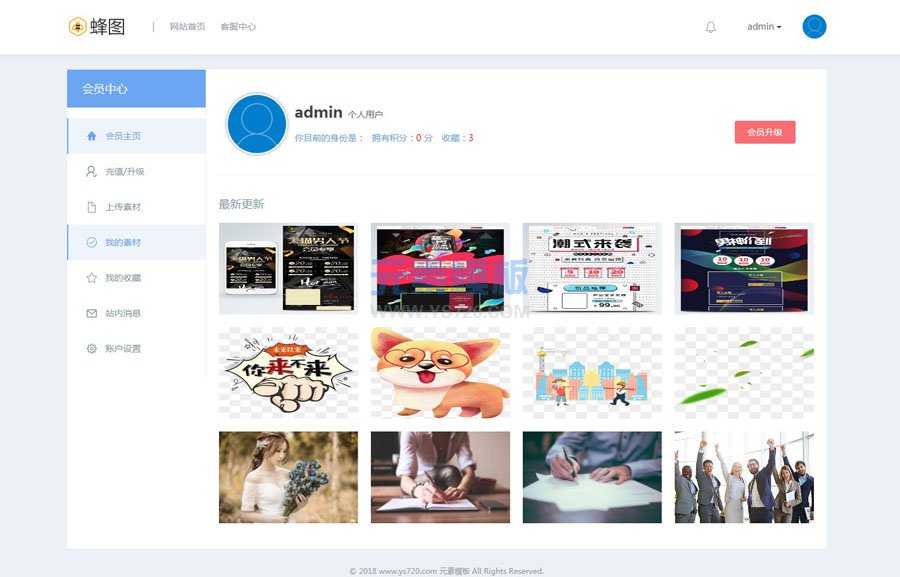 高品质图片素材资源设计素材下载站织梦dedecms网站模板